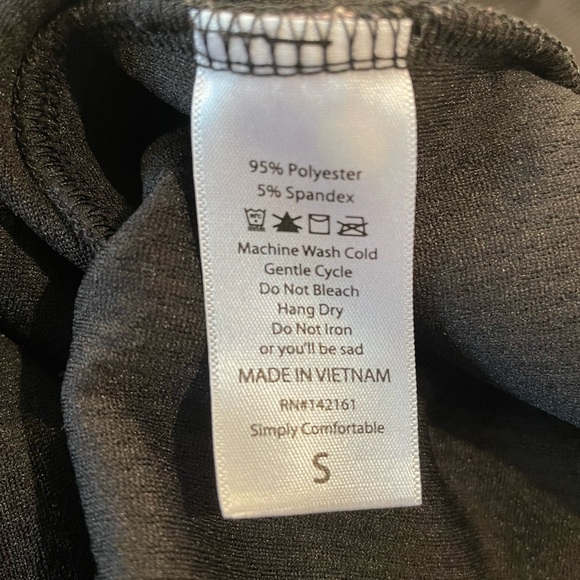 LuLaRoe Black Amelia Fit & Flare Dress Rose Gold Zipper Small - Picture 7 of 7